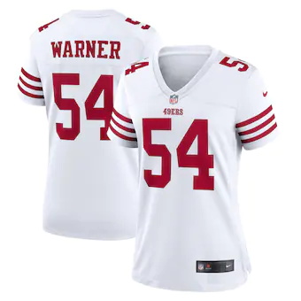 womens nike fred warner white san francisco 49ers player ga